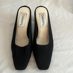 Chadwick’s Vintage fabric mule pumps